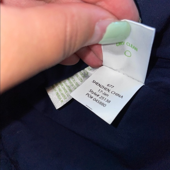 Lilly Pulitzer Navy Gold Tana Shift Dress Size 4 - Picture 11 of 12